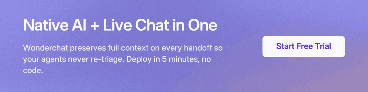 Native AI + Live Chat in One