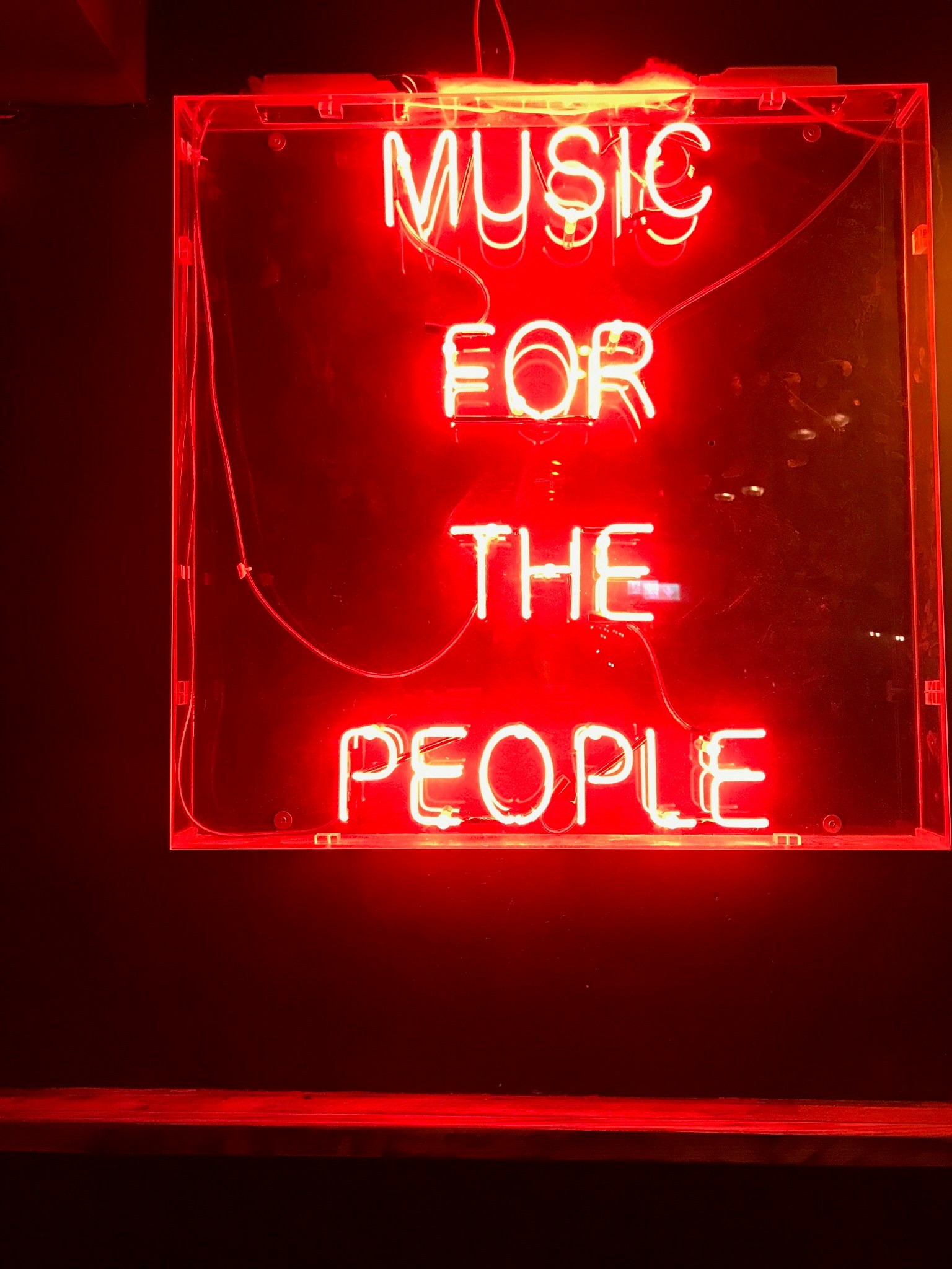 music neon sign board