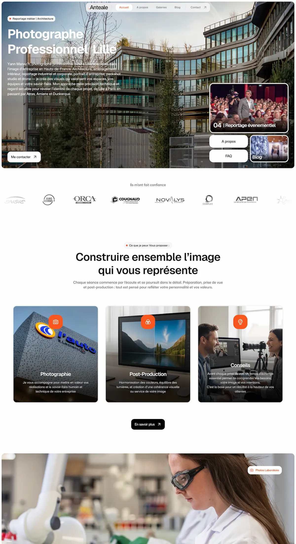 Projet Framer Académie des lauriers