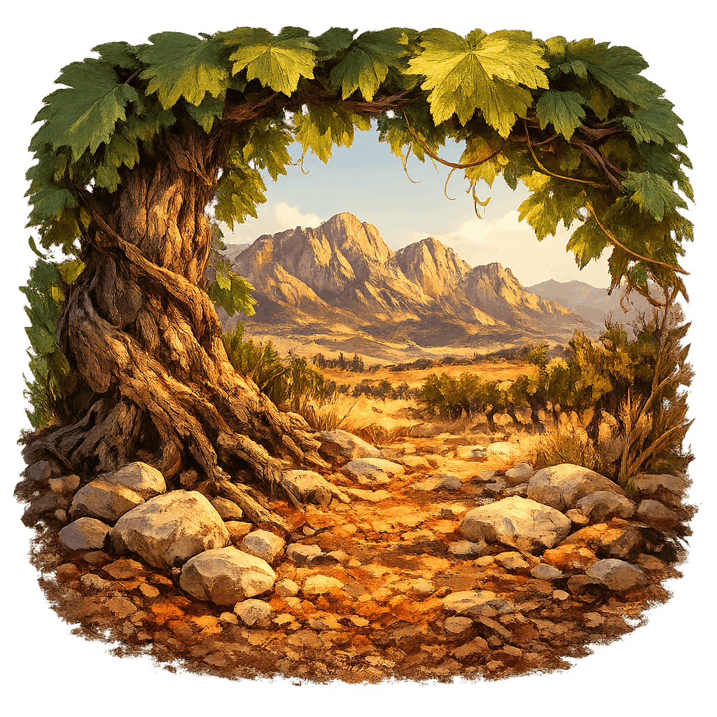 Detailed graphic of the Rioja Oriental wine region.