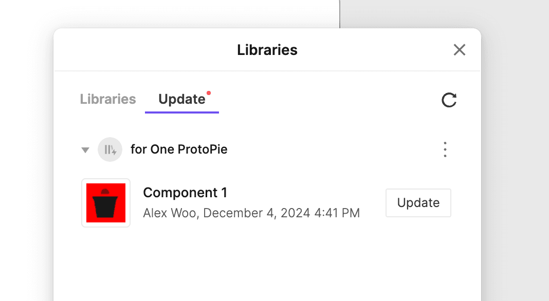 {'_type': 'localeString', 'en': 'UpdateLibrary', 'ja': 'UpdateLibrary', 'ko': 'UpdateLibrary', 'zh': 'UpdateLibrary'}