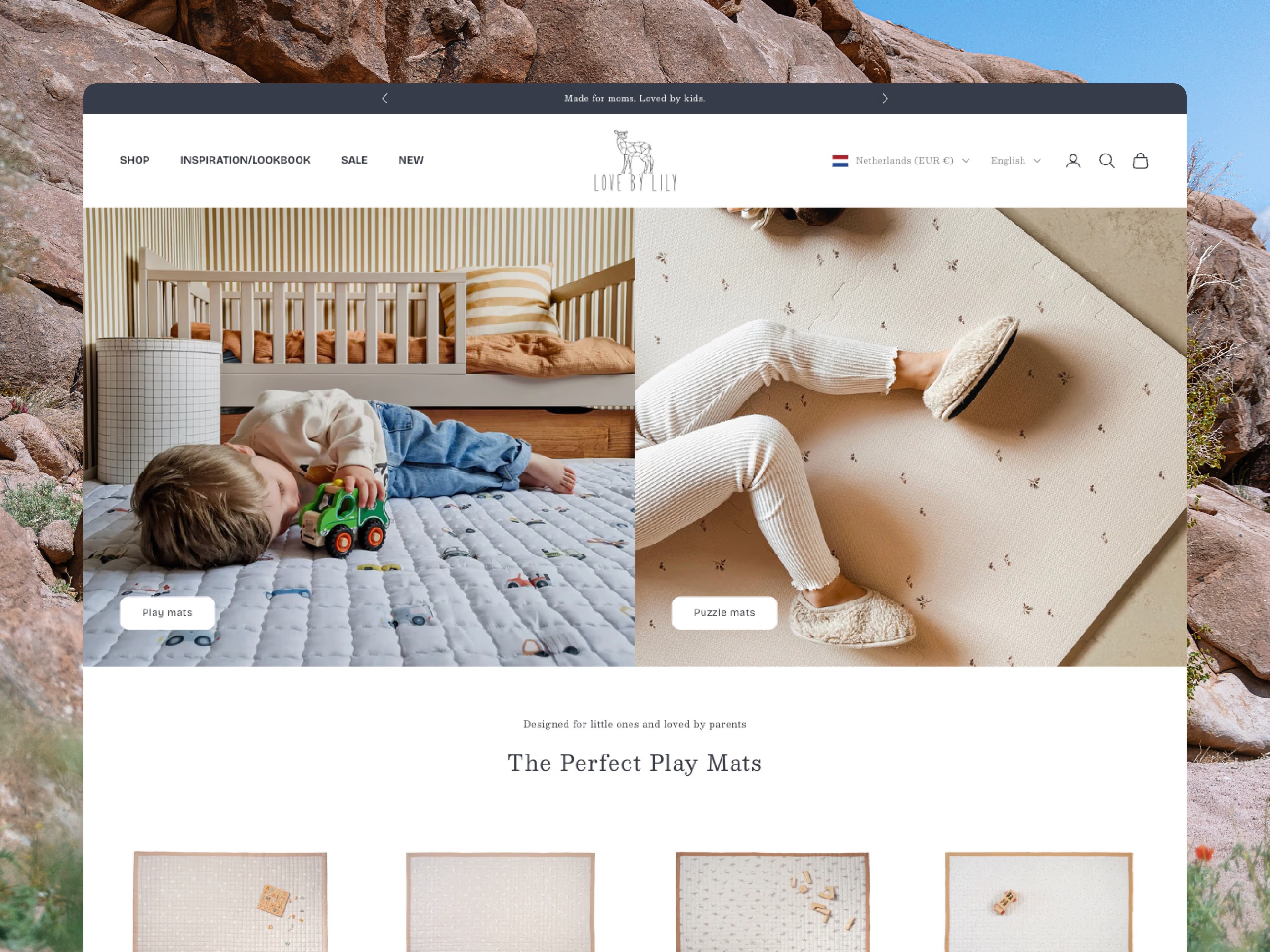 love by lily Shopify development by Starhead