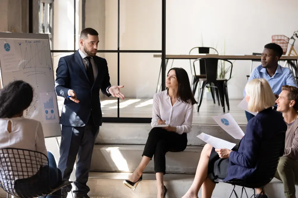 Executive search consultants evaluating leadership candidates in the behavioral health sector.