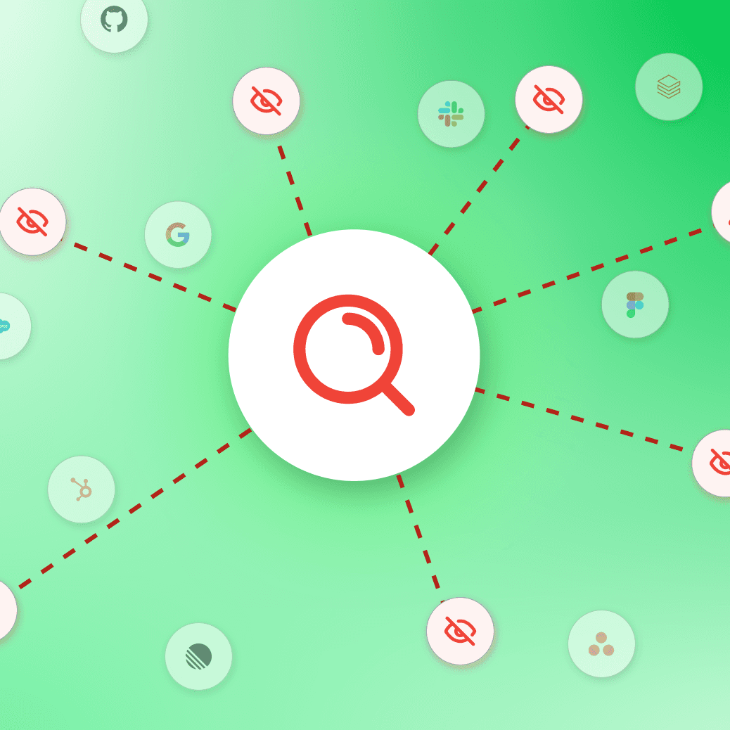 A magnifying glass searching a series of MCP servers for unmanaged instances