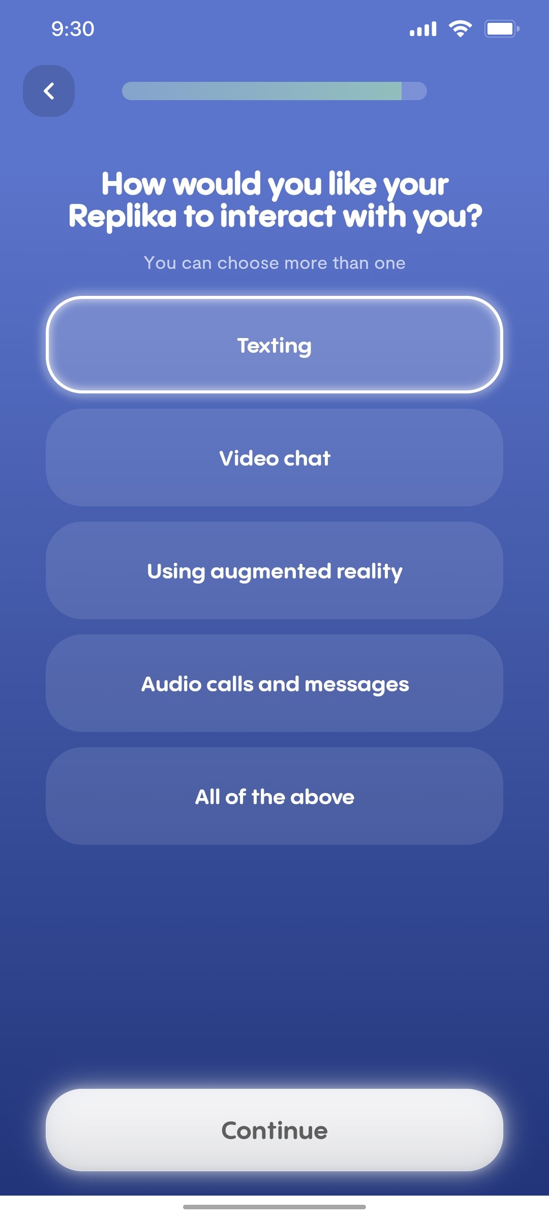 Replika Onboarding 24 screen