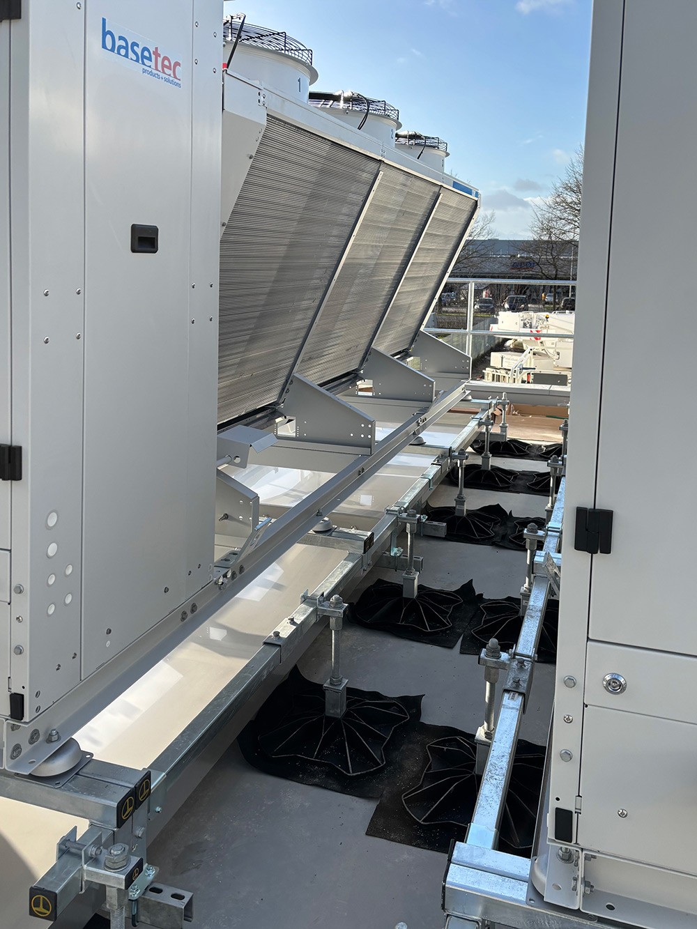 Thumbs up from lab technician for successful chemical delivery