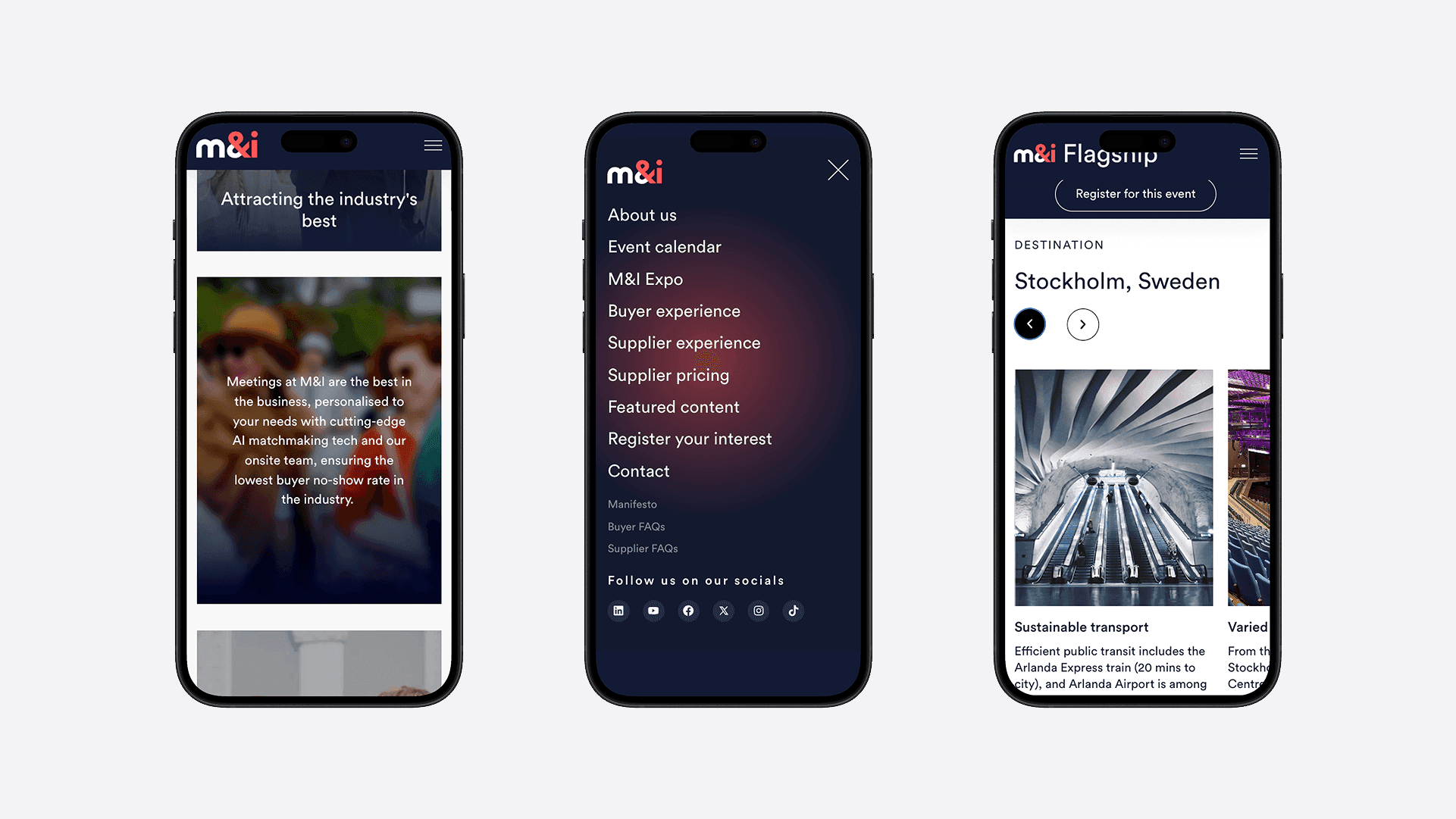 M&I digital platform mockups across desktop and mobile screens