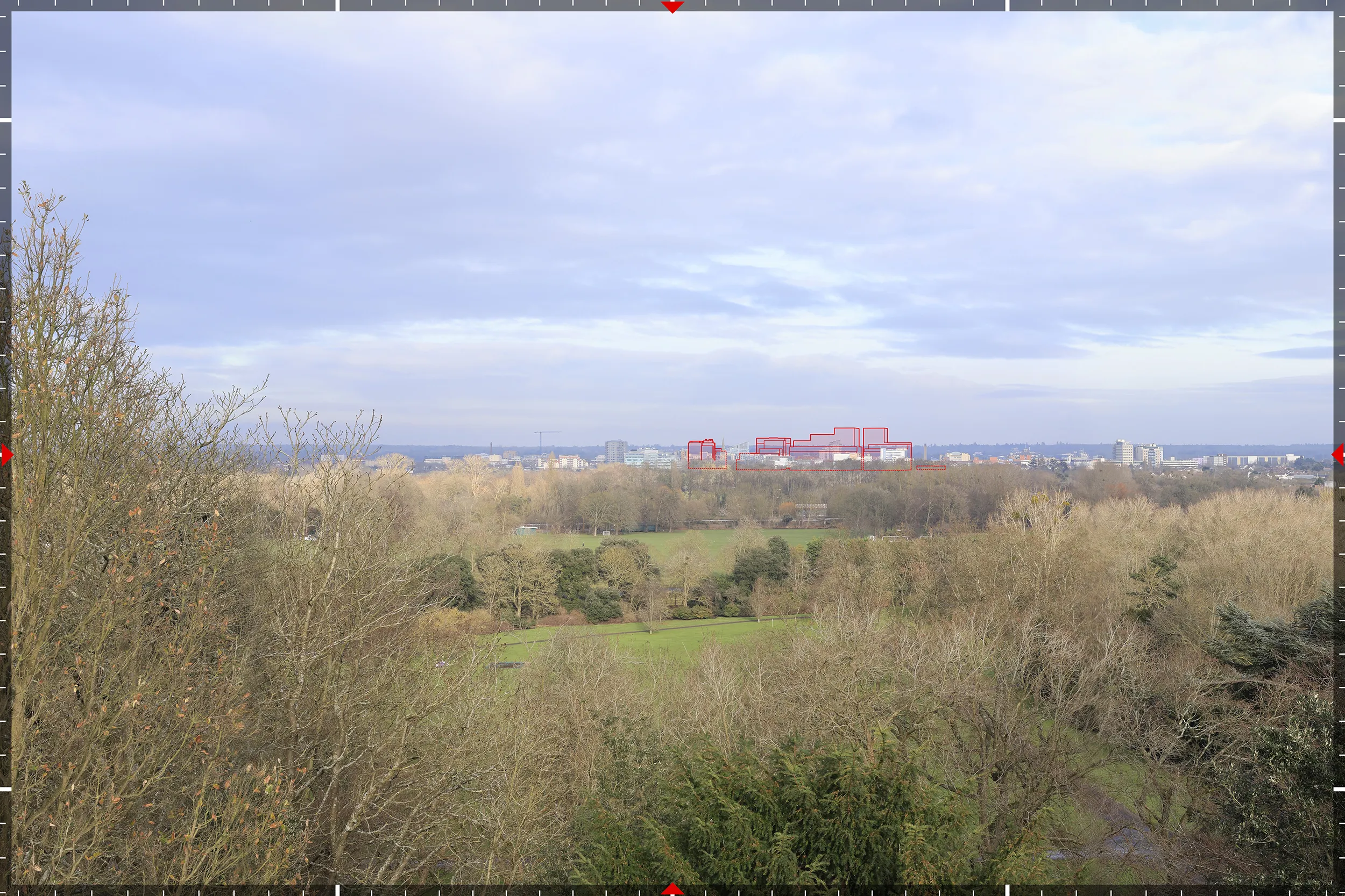 AVR3 verified views from W5 Windsor Castle, produced by Eye-Kon, illustrating both the wireline and fully rendered representations of the proposed EV Charging Station development.