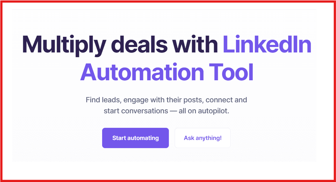 LinkedIn automation tool by Snov.io