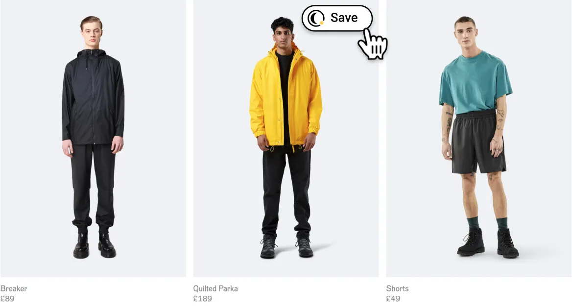 Moonsift quick save button on desktop
