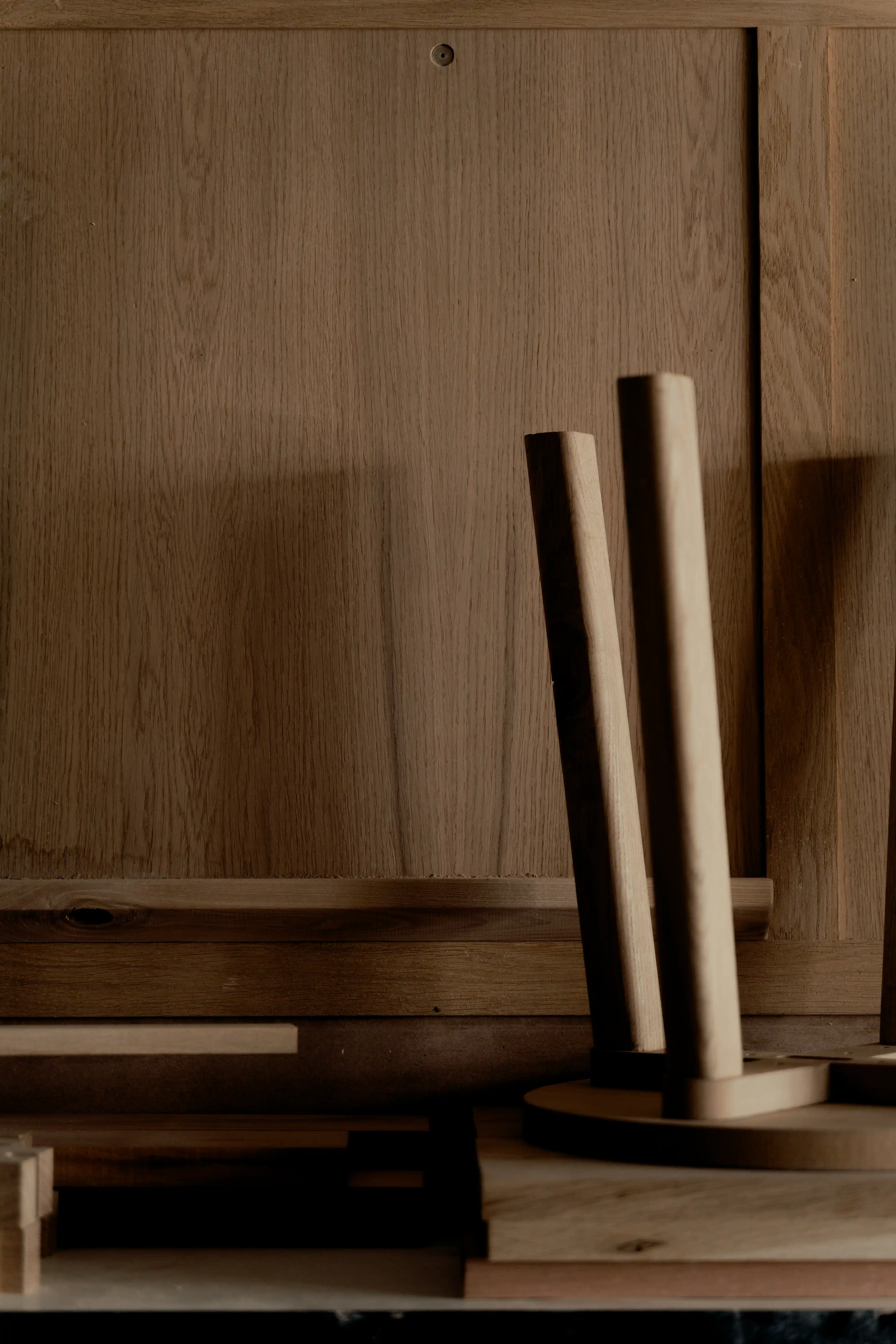 A scene of an upside turn chair