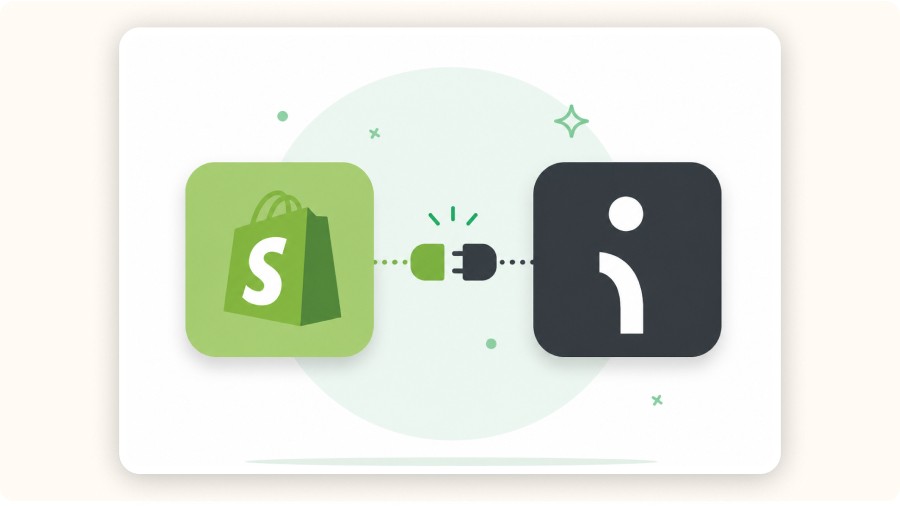 Connection between ecommerce platform and email marketing tool via plug icon&nbsp;