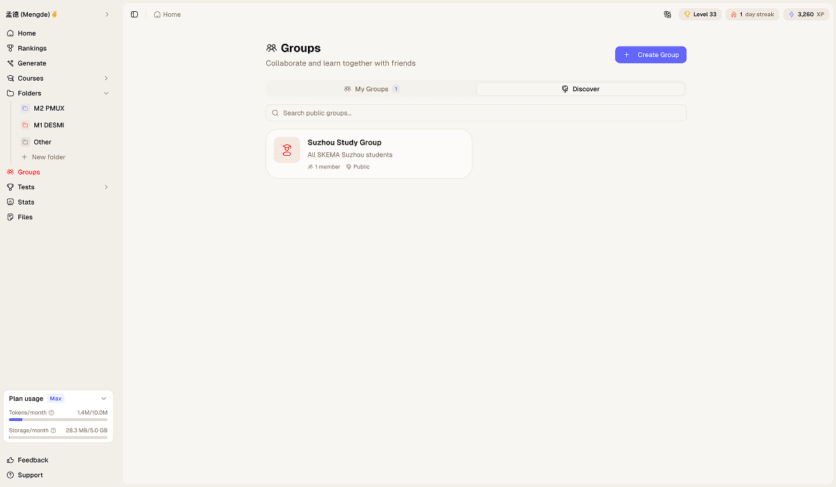 atlas ai powered learning app groups 5