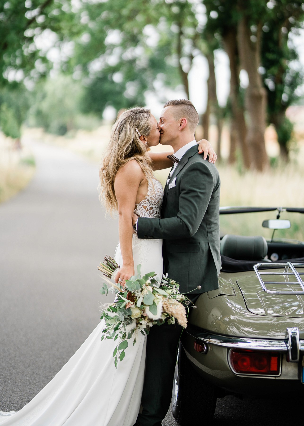 man and woman embracing