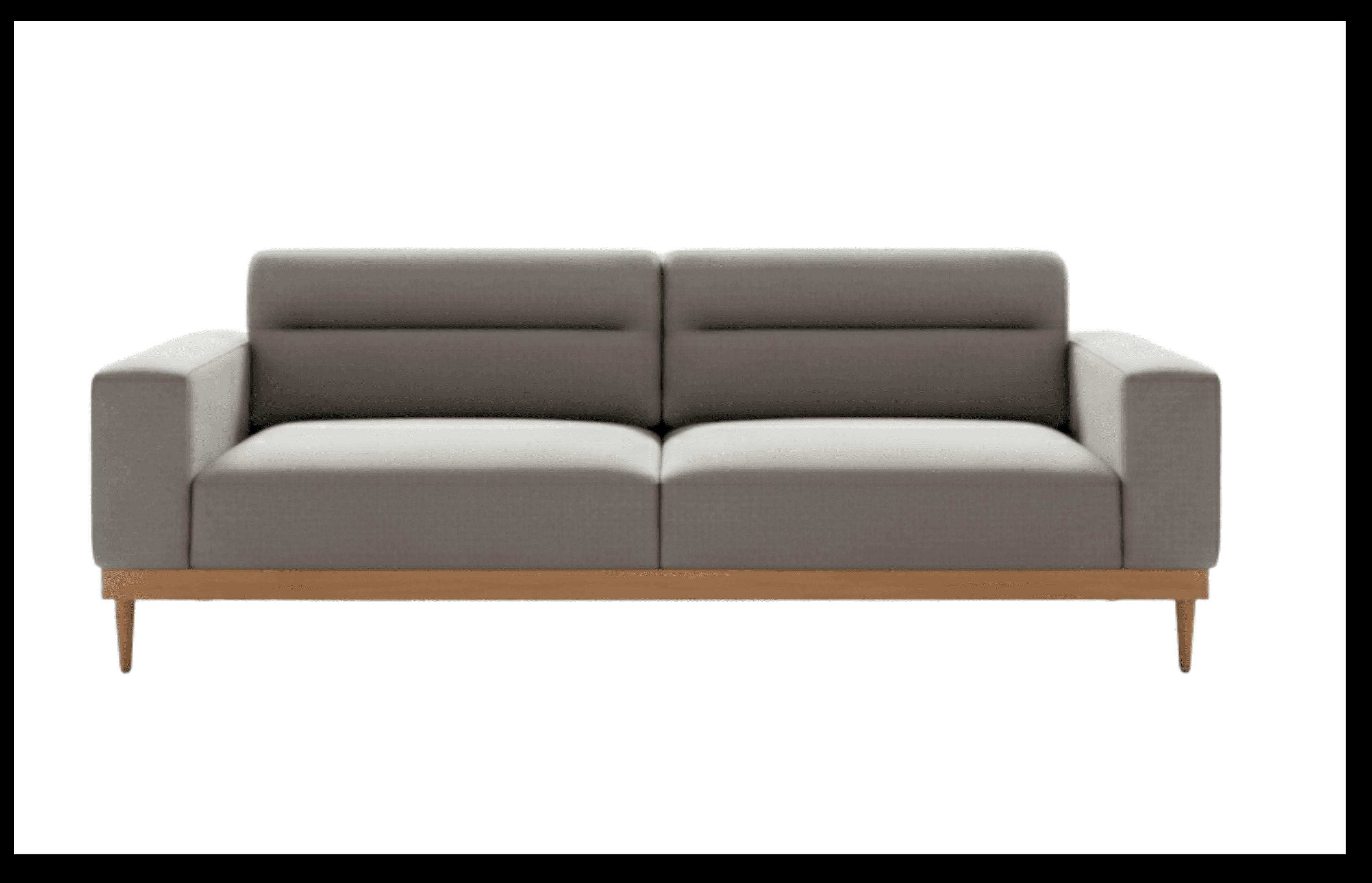 Wooden grid-panel bed with deep base and regal flair.