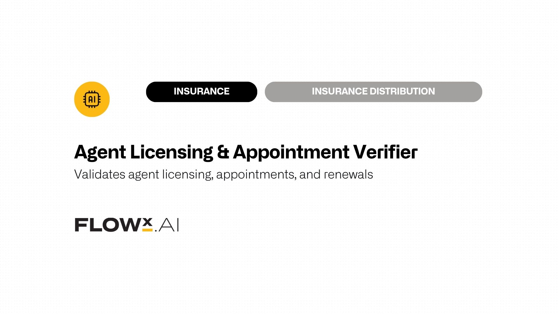Agent Licensing & Appointment Verifier