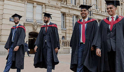 Aston Medical School campus graduation photo