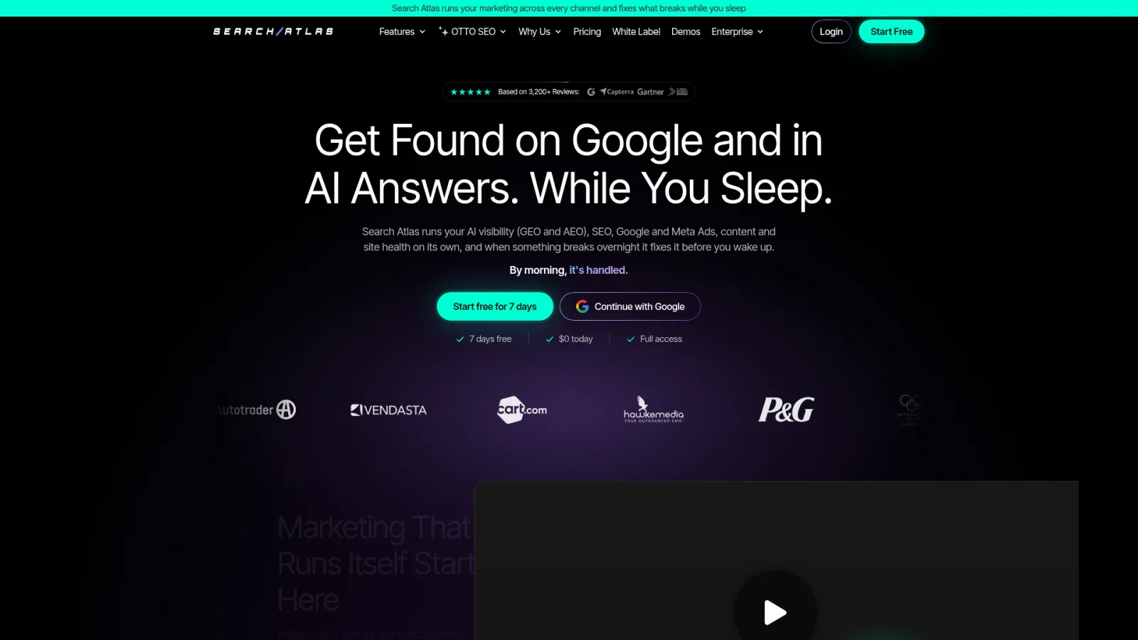 Search Atlas homepage
