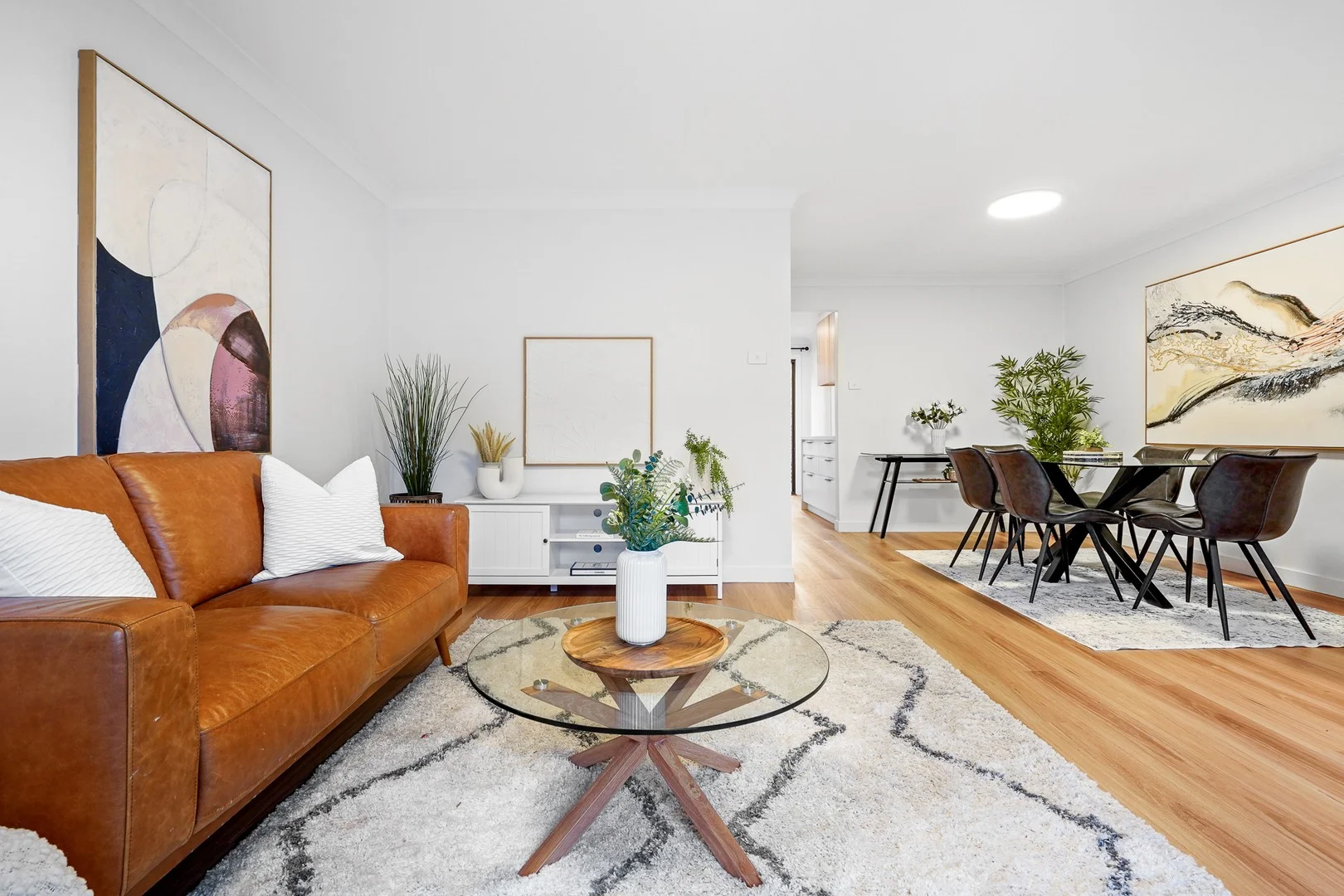 house interior with sunlight