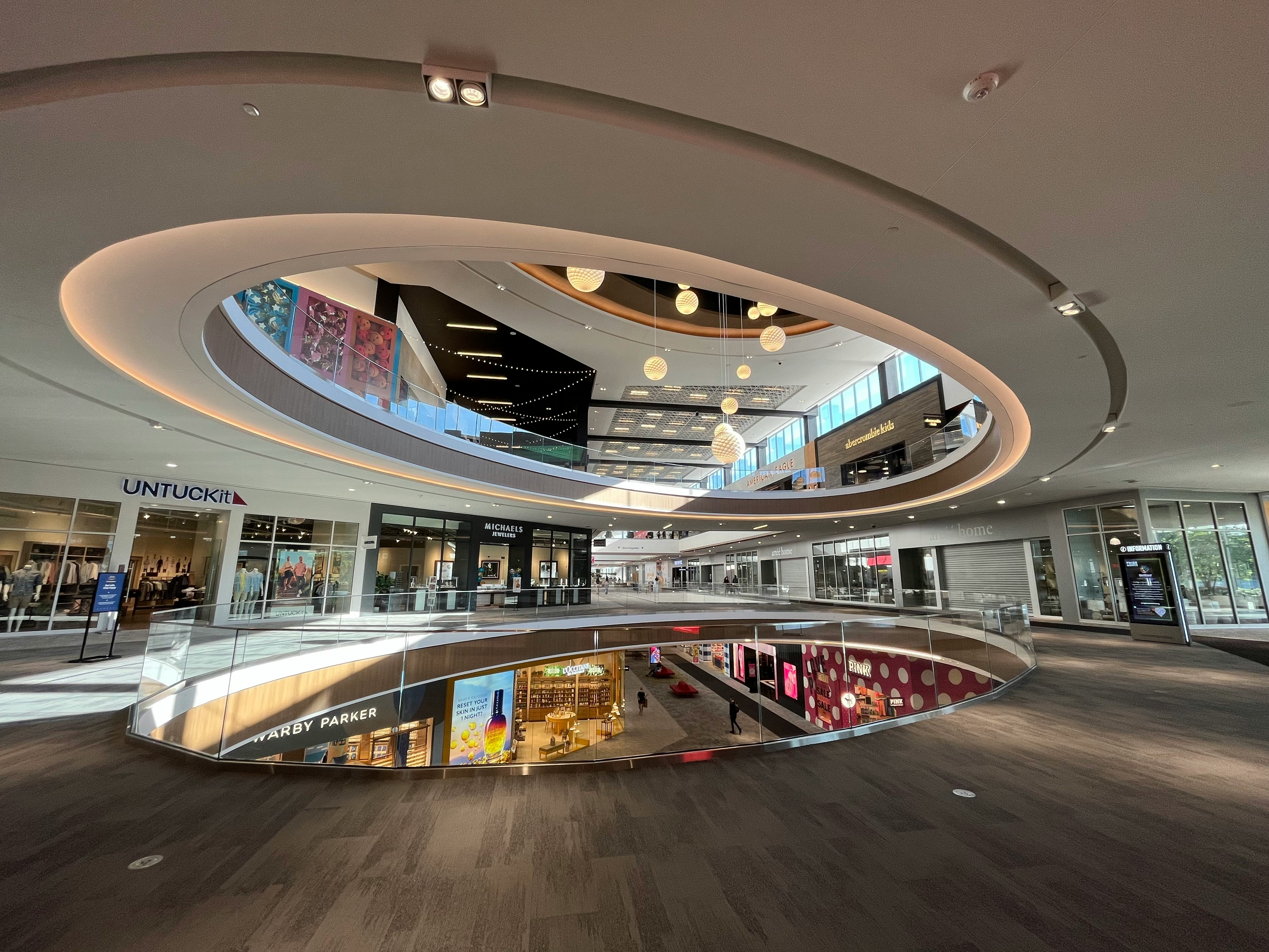 a large building with a curved ceiling