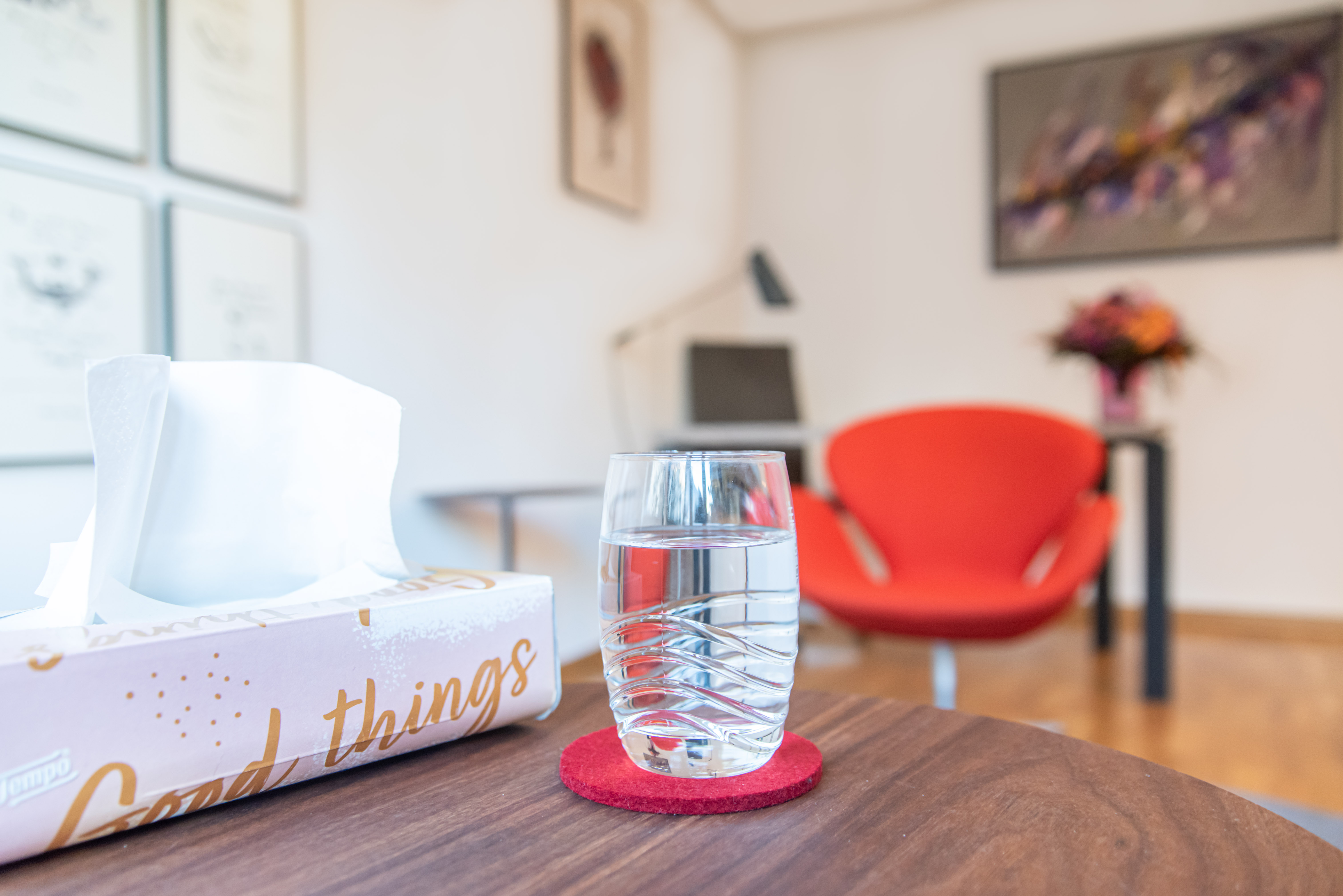 Sicht aus dem Patienten in der Praxis von Stella Bodensteiner