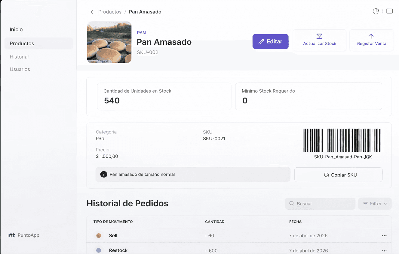 Gestión de Inventario
