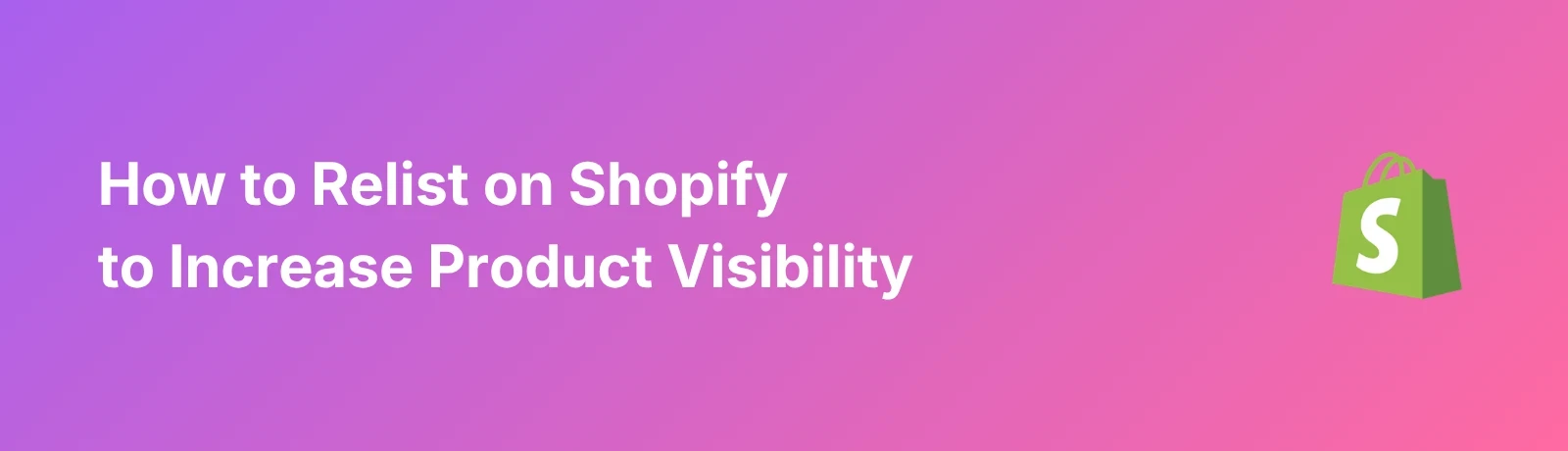 Relist on Shopify