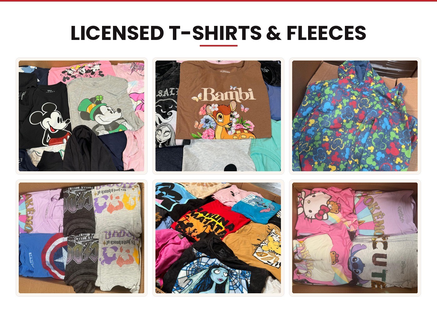 Licensed Tees & Fleece