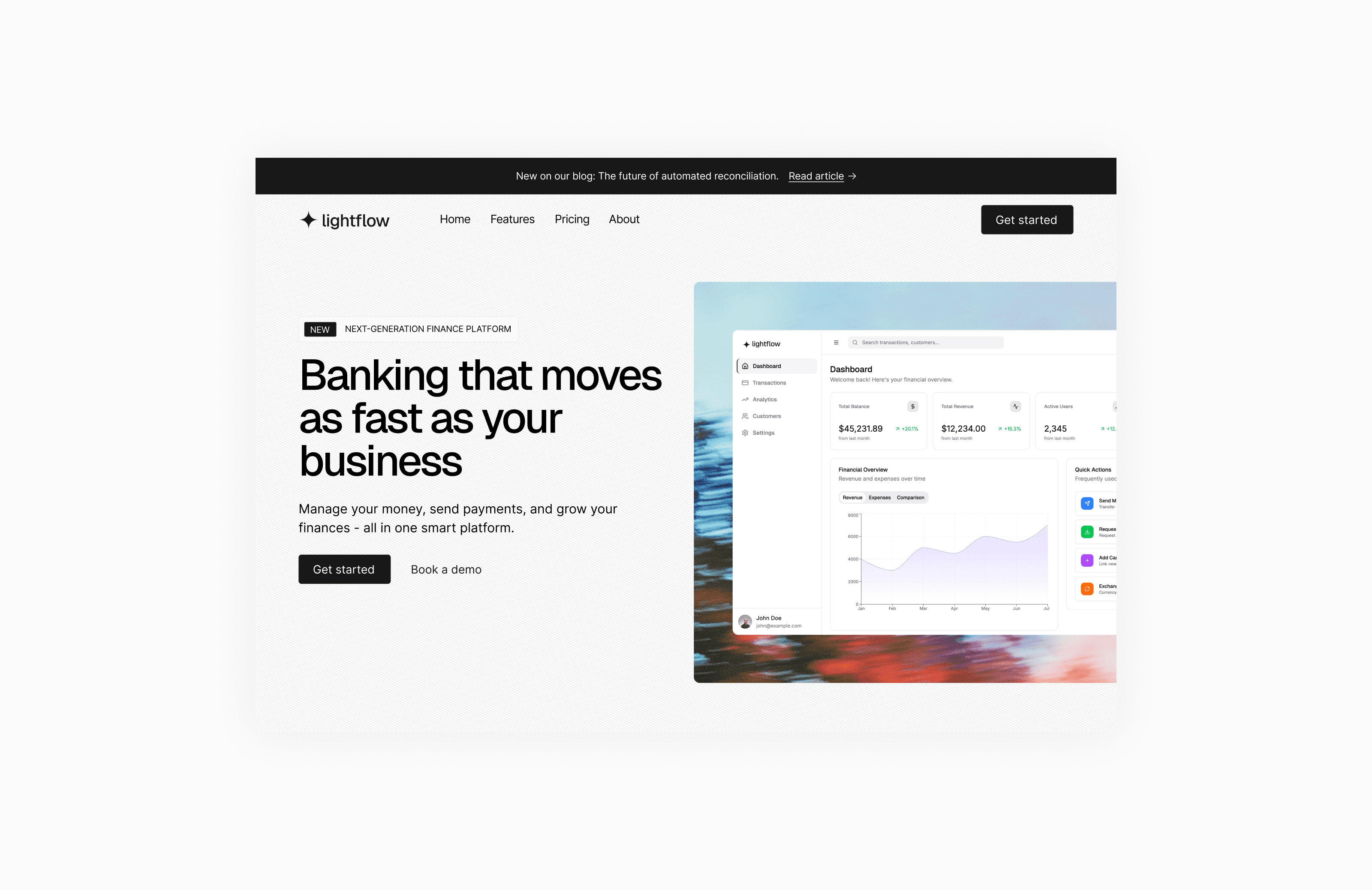 image of a landing page screenshot