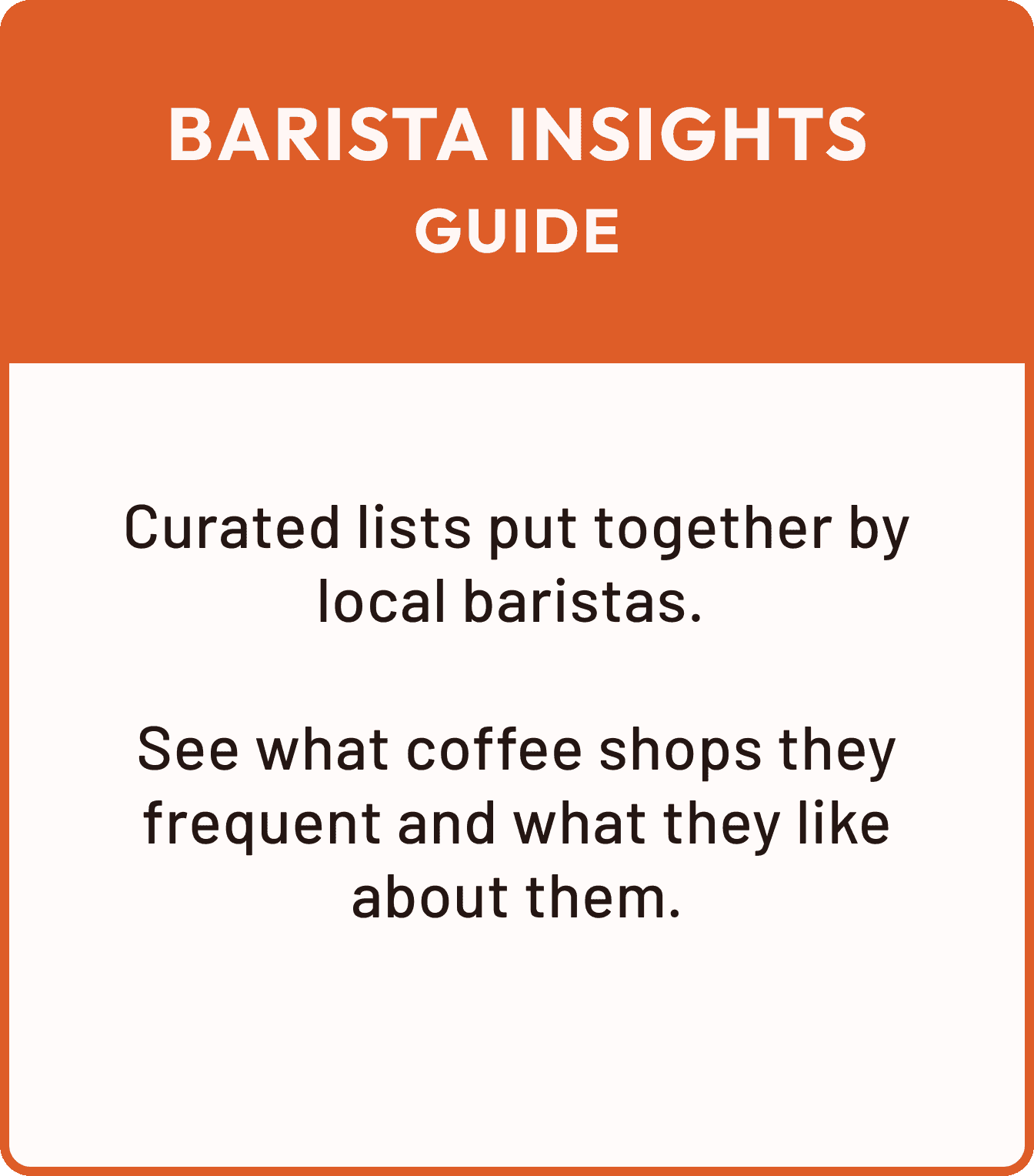 Description of Barista Insights guide