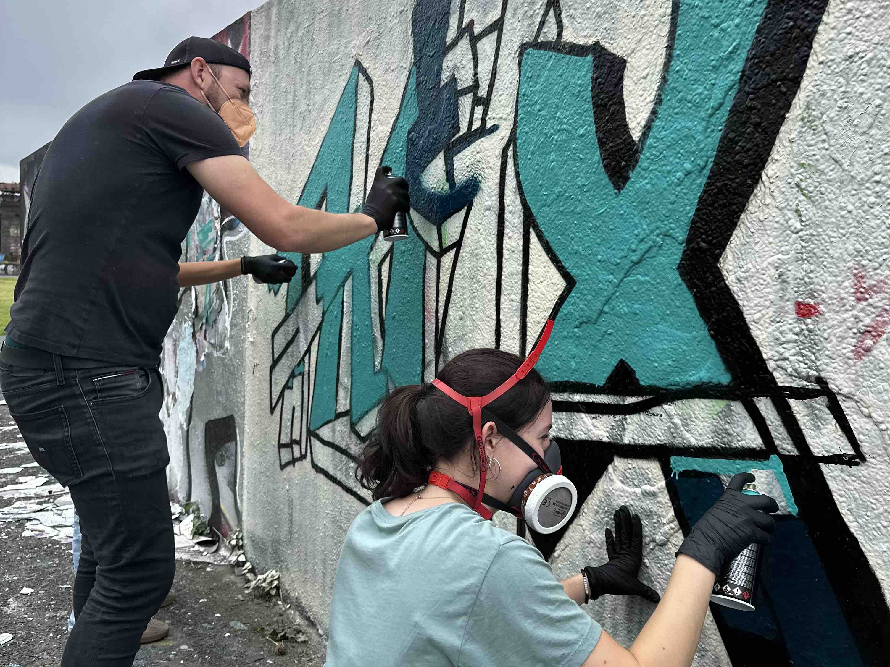 Graffiti lernen im persönlichen Geburtstagsworkshop