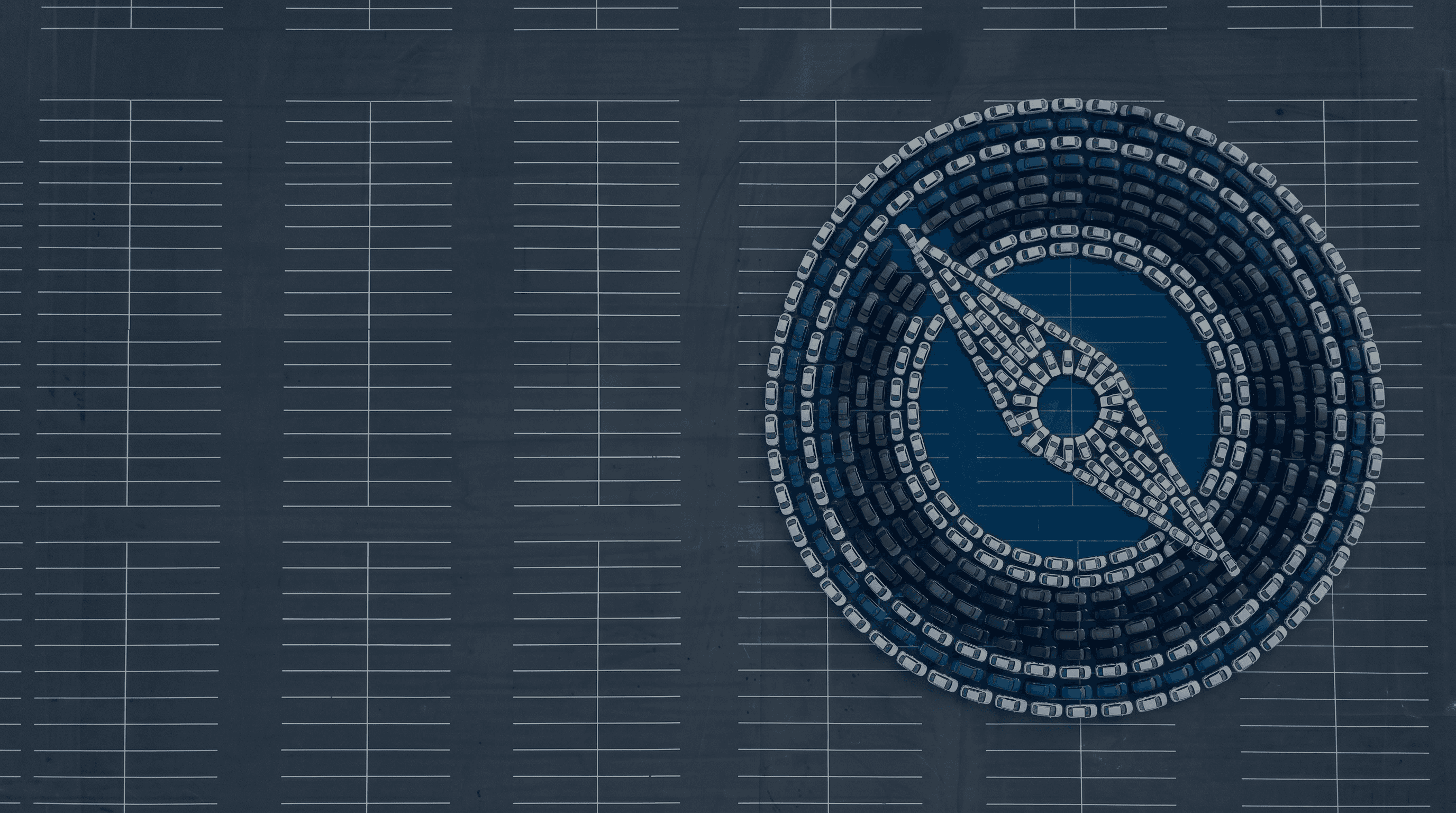 Digital compass graphic on gray background