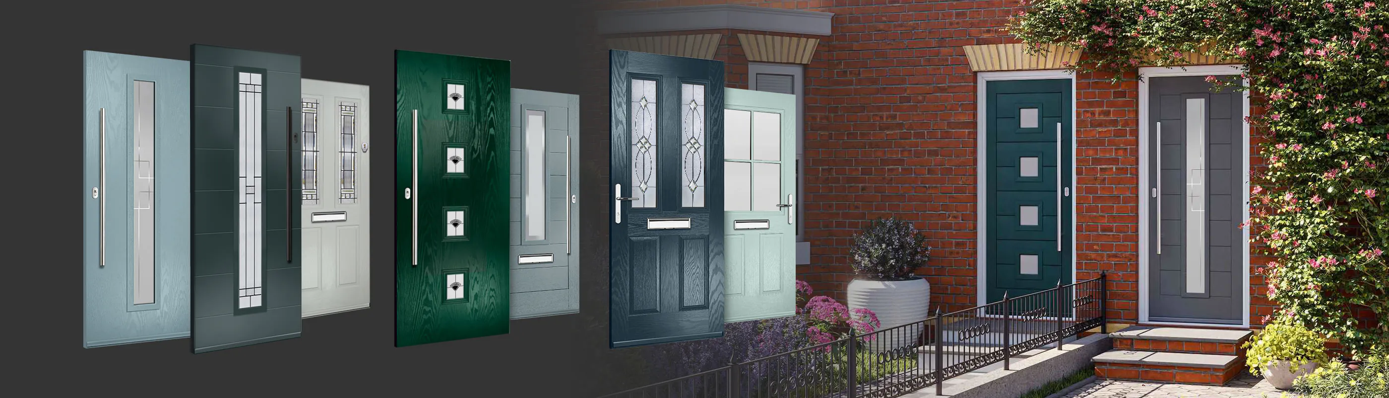 A modern, glass-walled house with warm interior lighting is perched on a rocky cliff overlooking a calm sea at sunset, under a clear blue sky.