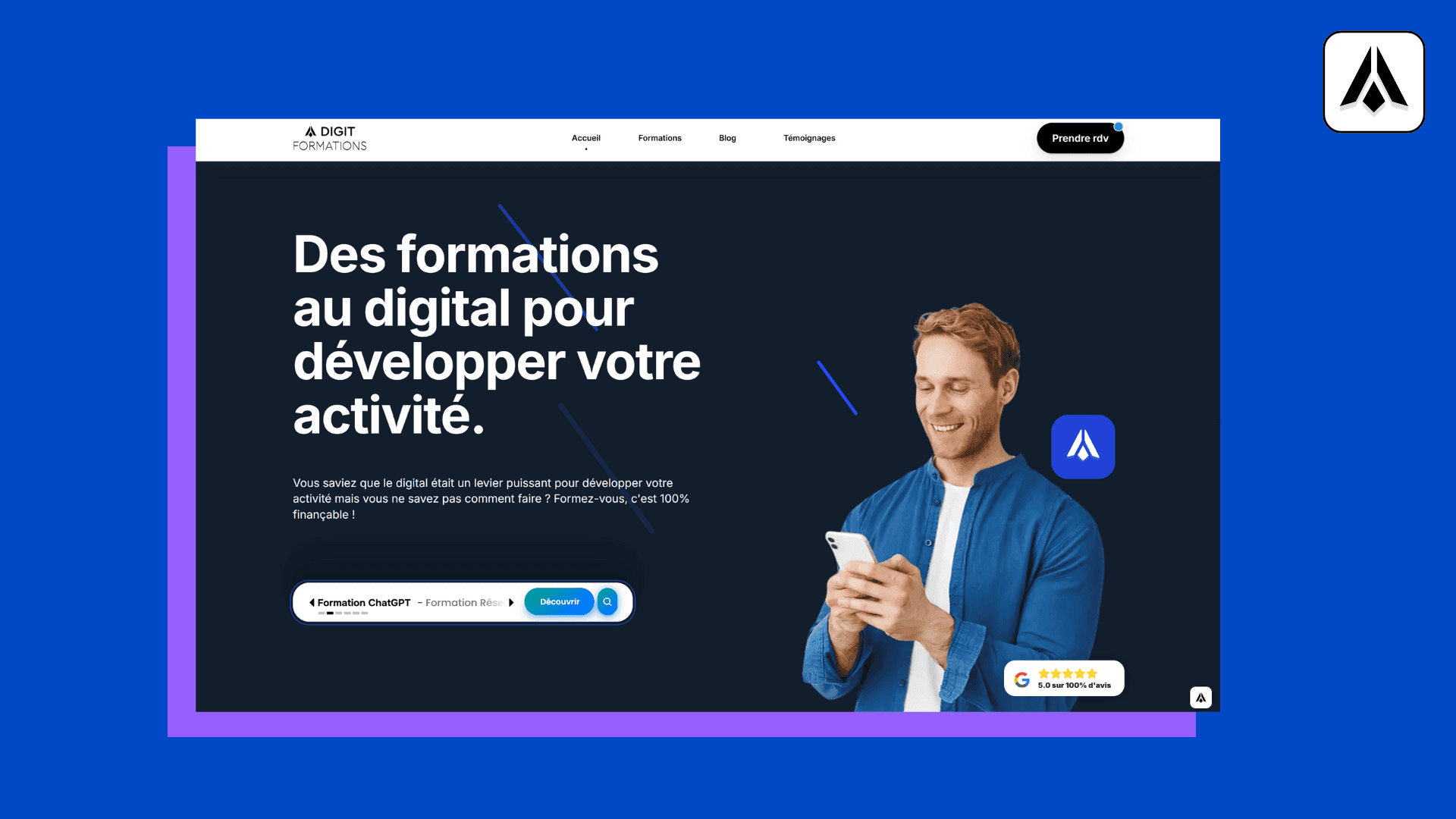 La page d’accueil, votre vitrine principale – Digit Formations