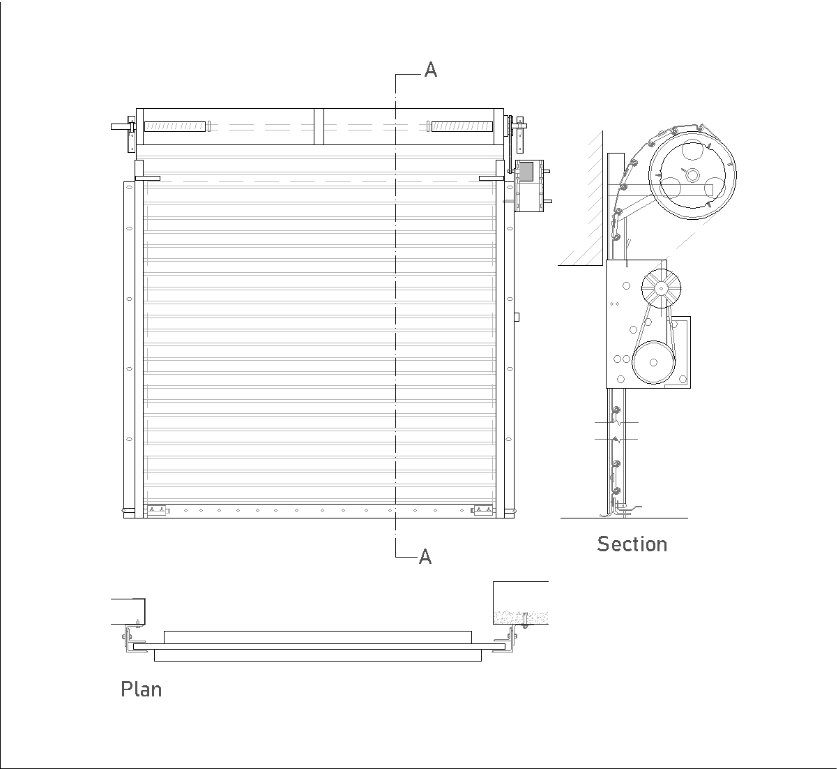 Security shutter for commercial use