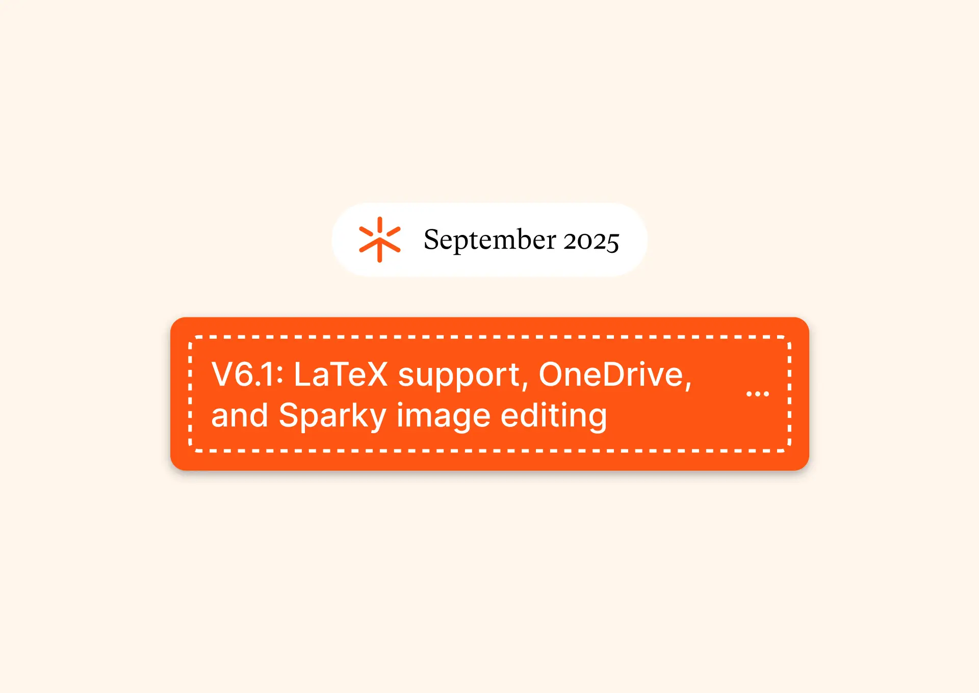 Image showing different features like LateX support, OneDrive integration, and image editing features 
