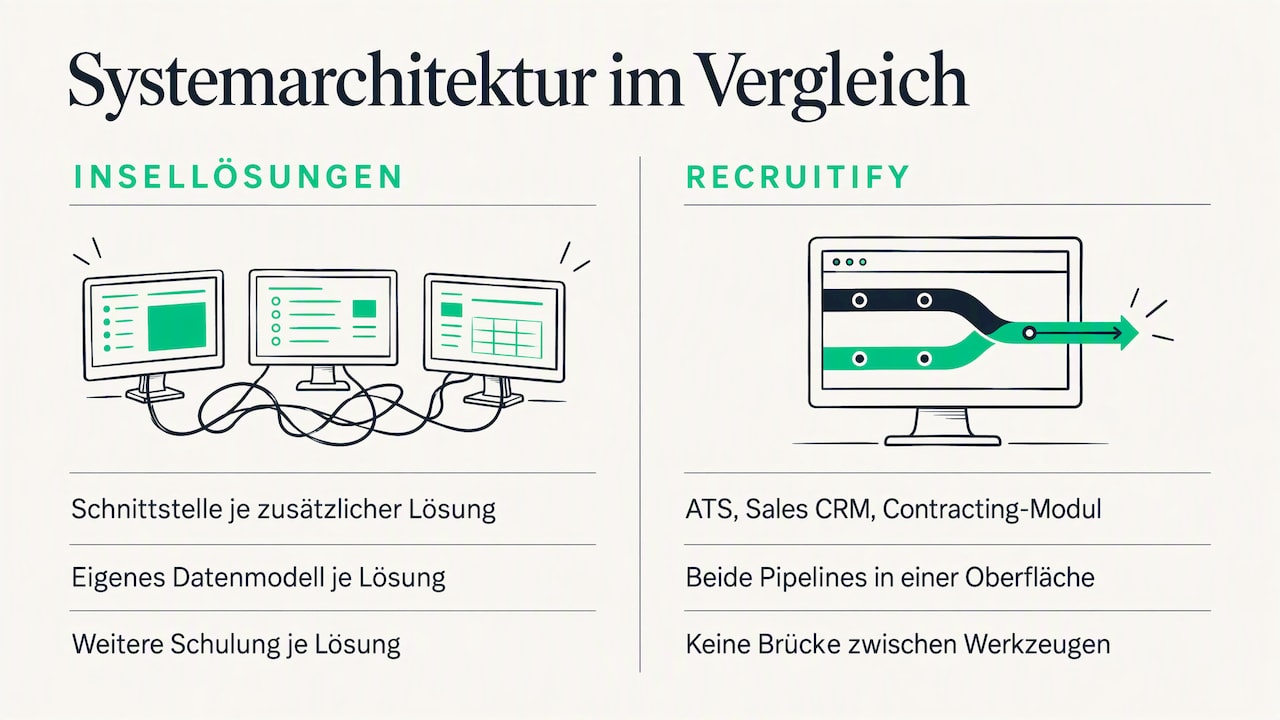 Unsere Perspektive: Implementierungszeit ist eine Architekturfrage — overview diagram