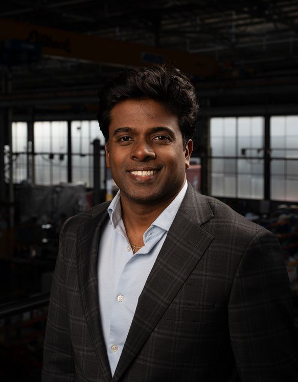 Samuel Jesuadian on the ARM Hub workshop floor