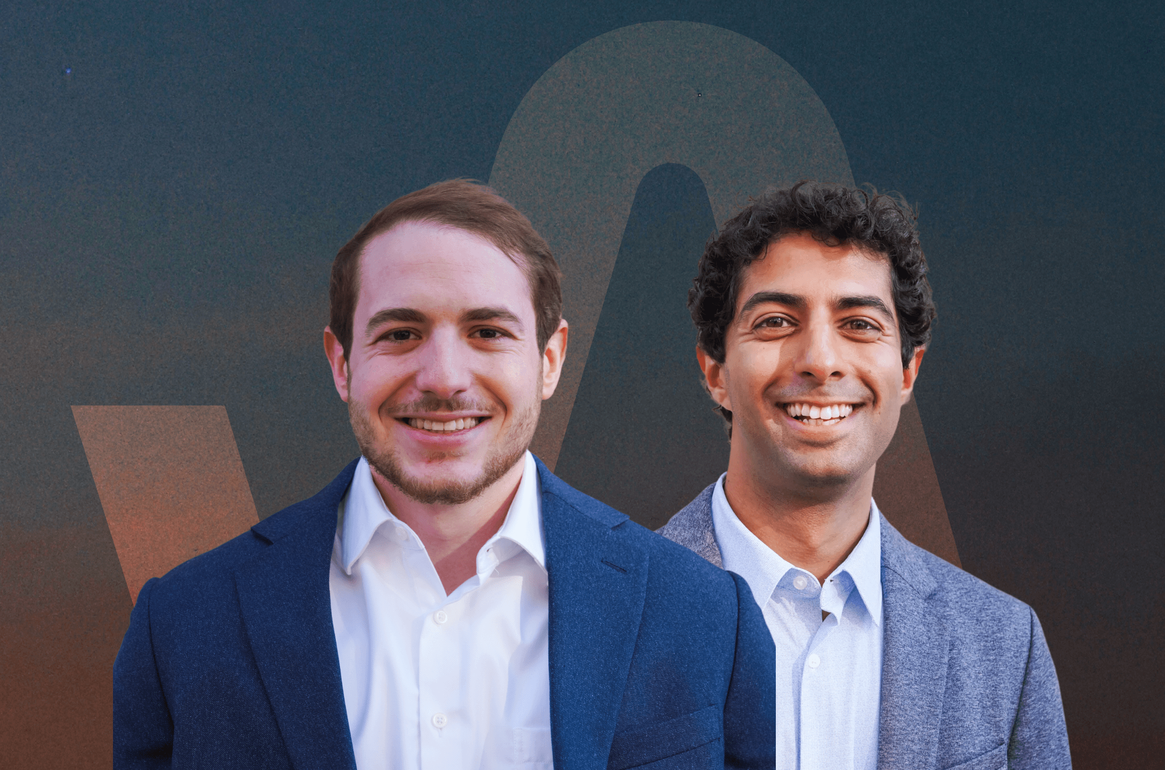 Image of Airbase cofounders Millen Anand (CTO), left, and Ari Rosner (CEO), right.