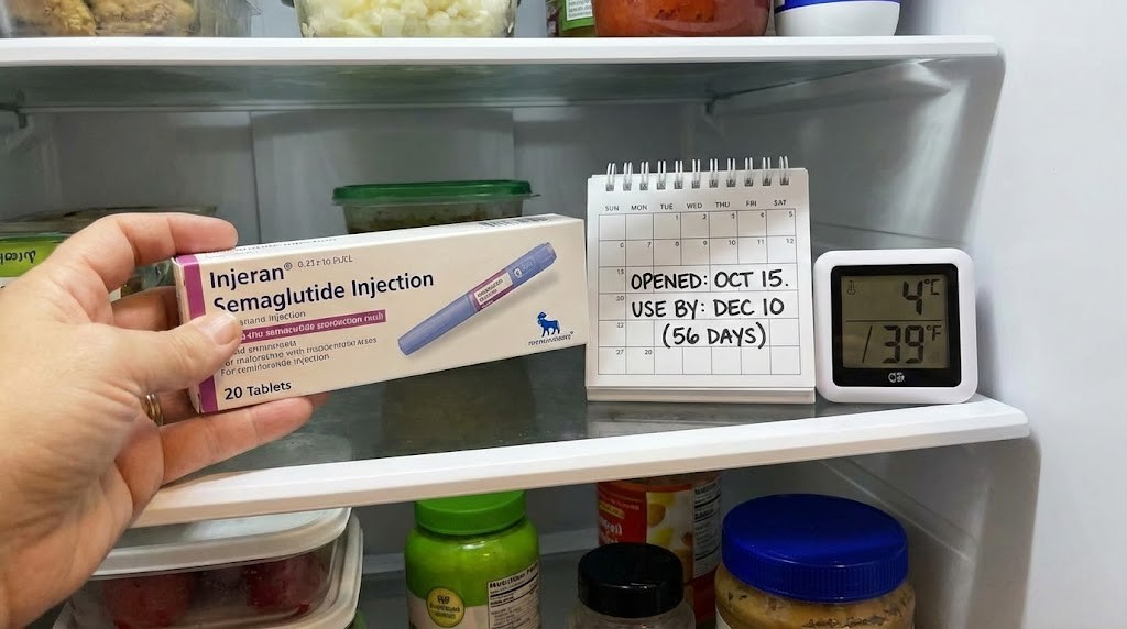 How long does semaglutide last in the fridge