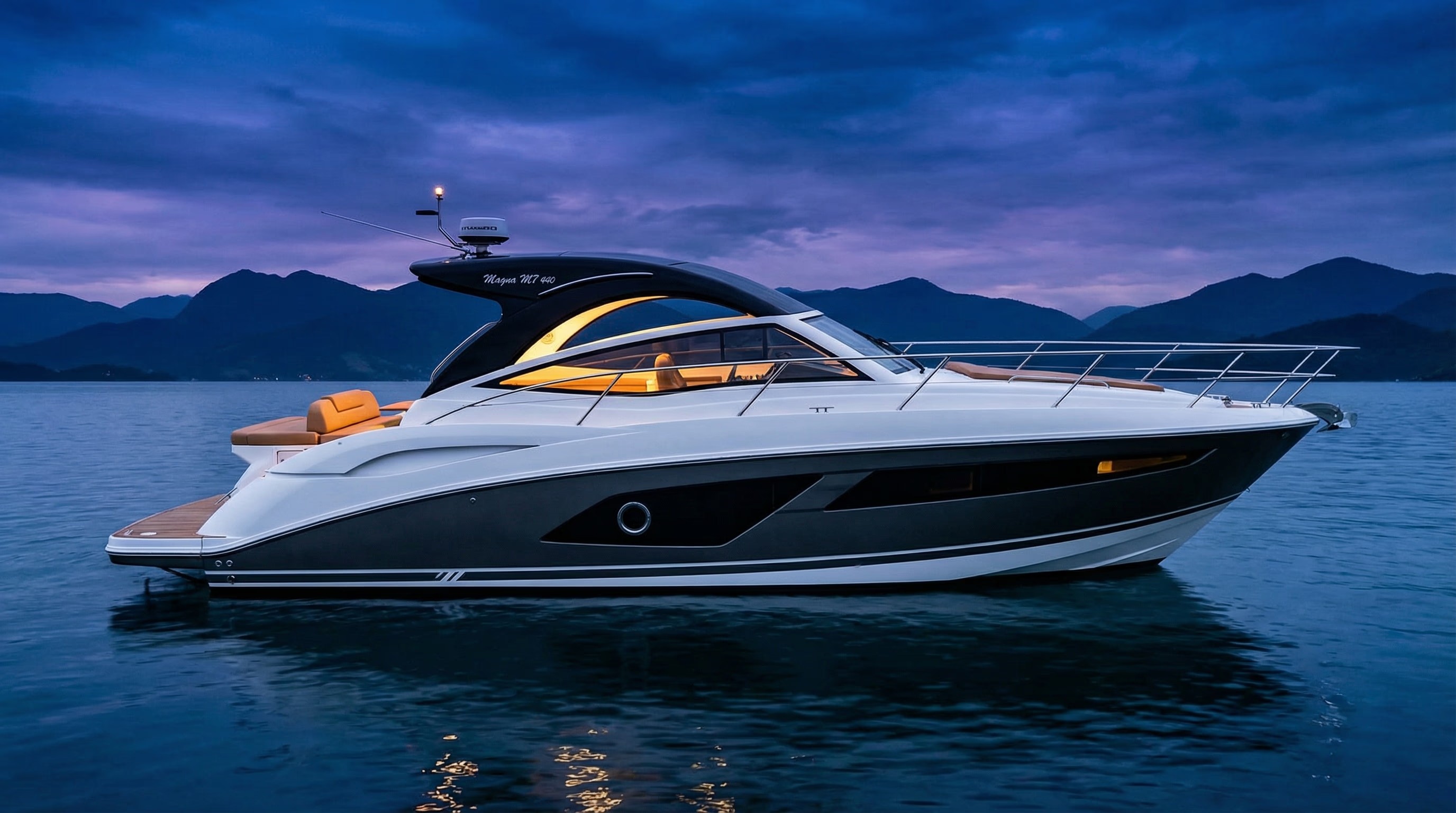 Abstract mountains and sky