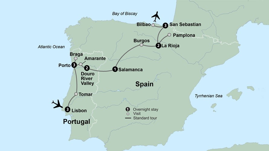 Flavors of Portugal & Spain: featuring the Douro and Rioja Wine Regions (Lisbon to San Sebastian)