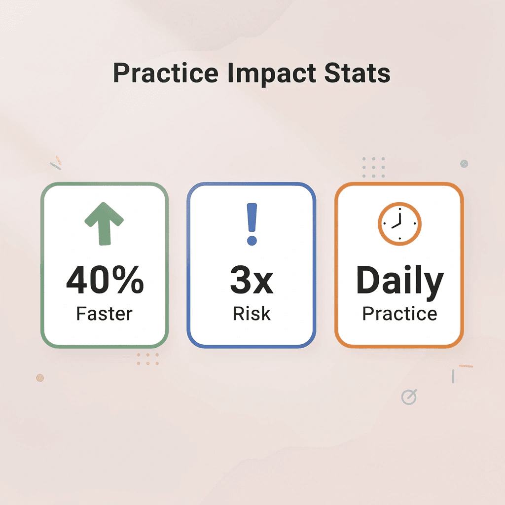 Statistics showing the impact of conversational practice on Arabic learning
