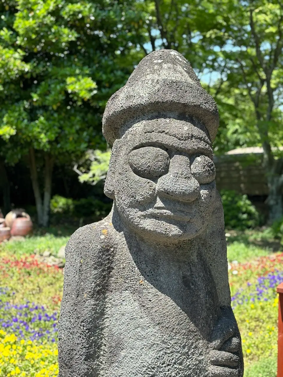 typisch stenen beeld van jeju island