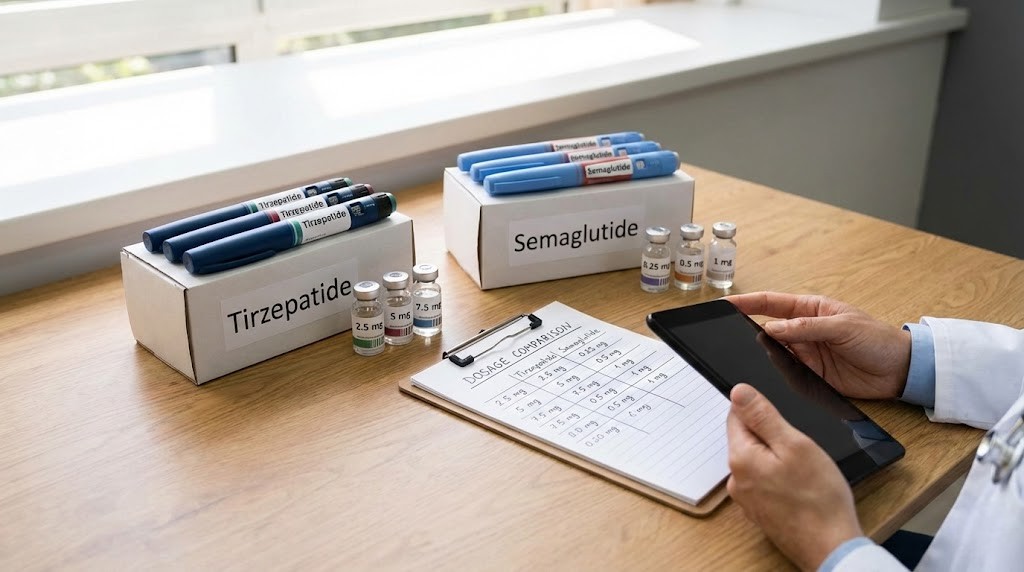 Tirzepatide vs semaglutide dosage