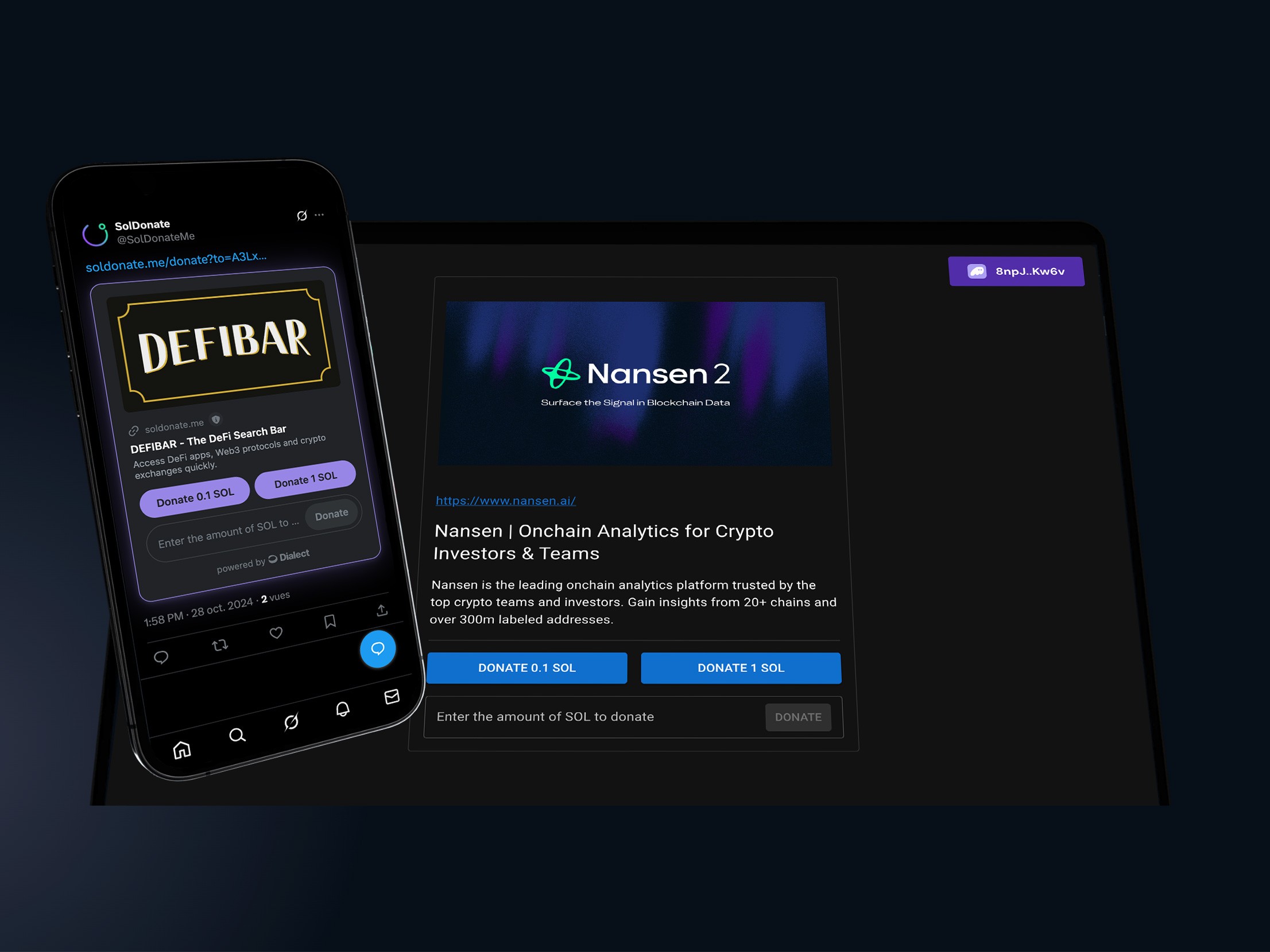 Illustration for the soldonate app