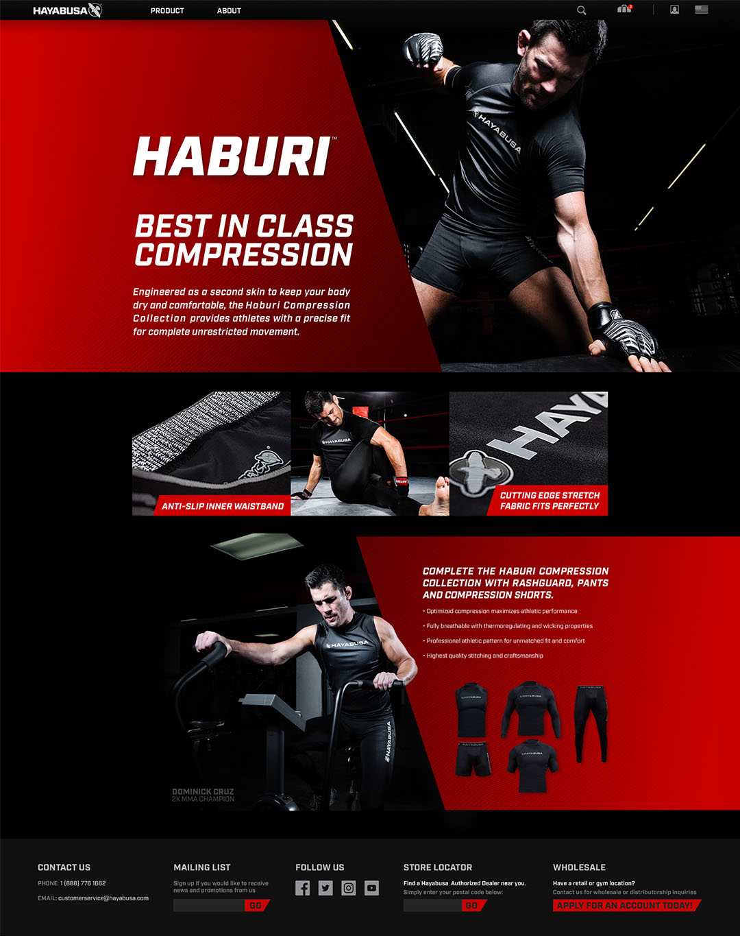MMA compression apparel line