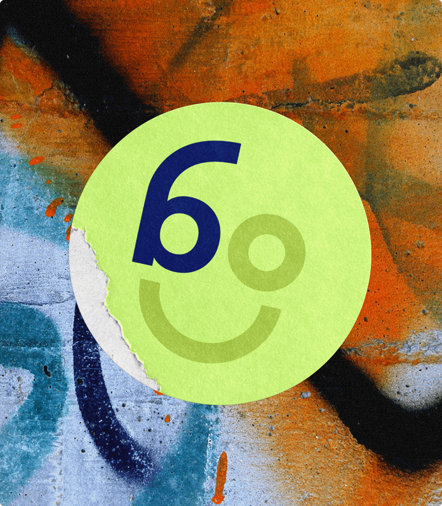 smiley face b sticker