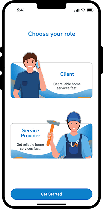 HandyHome - Role Selection Page