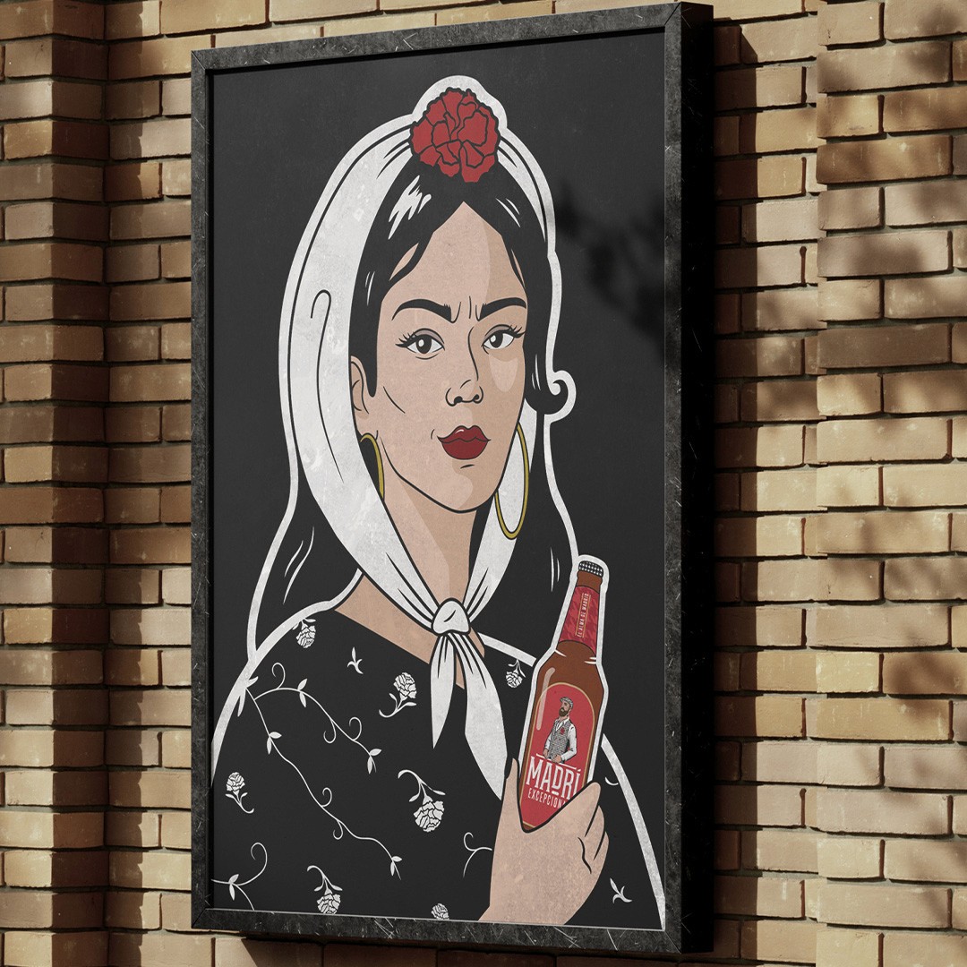Bespoke illustrated artwork mock up